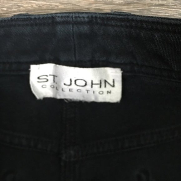 ST. JOHN Collection Black Jeans Straight Leg - Picture 3 of 9